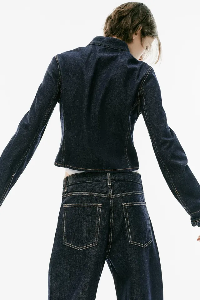 TRF FITTED DENIM JACKET WITH FROG FASTENING – image 6