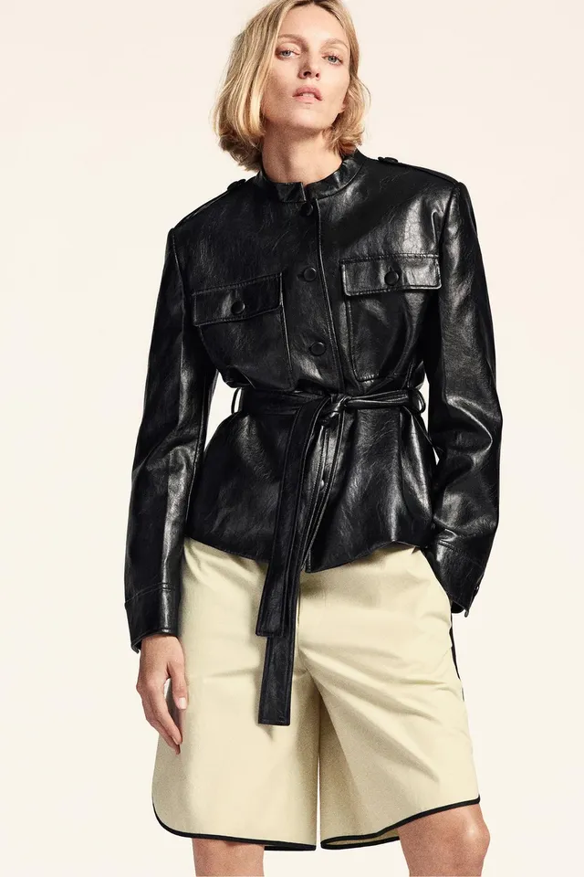 ZW COLLECTION LEATHER EFFECT JACKET – image 2