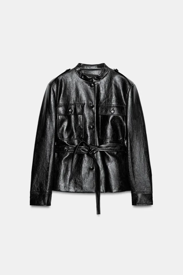 ZW COLLECTION LEATHER EFFECT JACKET – image 3