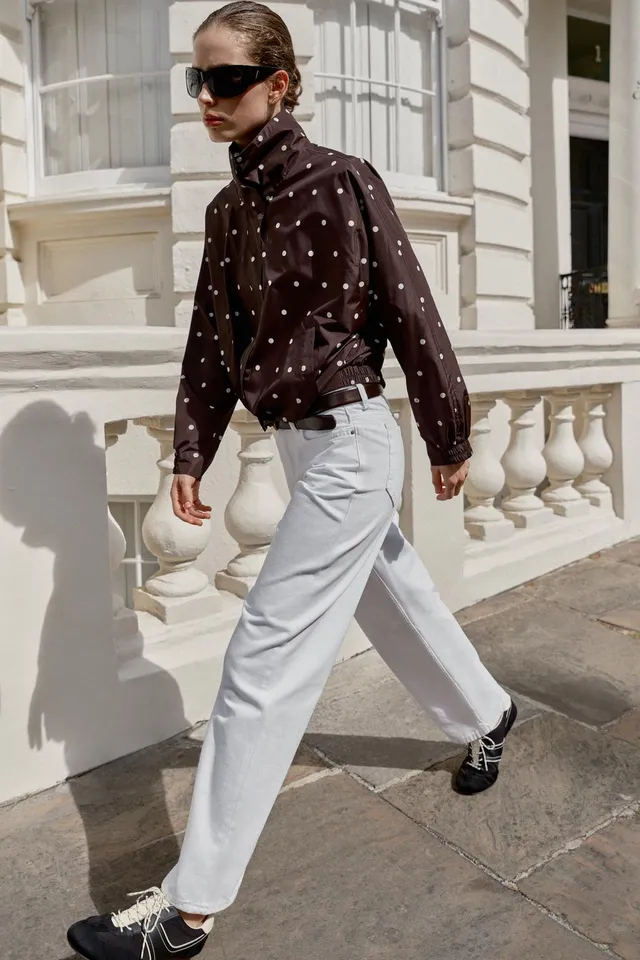 سترة بومبر بنقشة منقطة – صورة 5