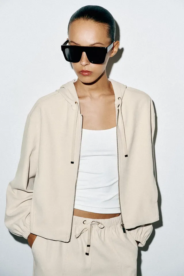 HOODED BOMBER JACKET – image 2