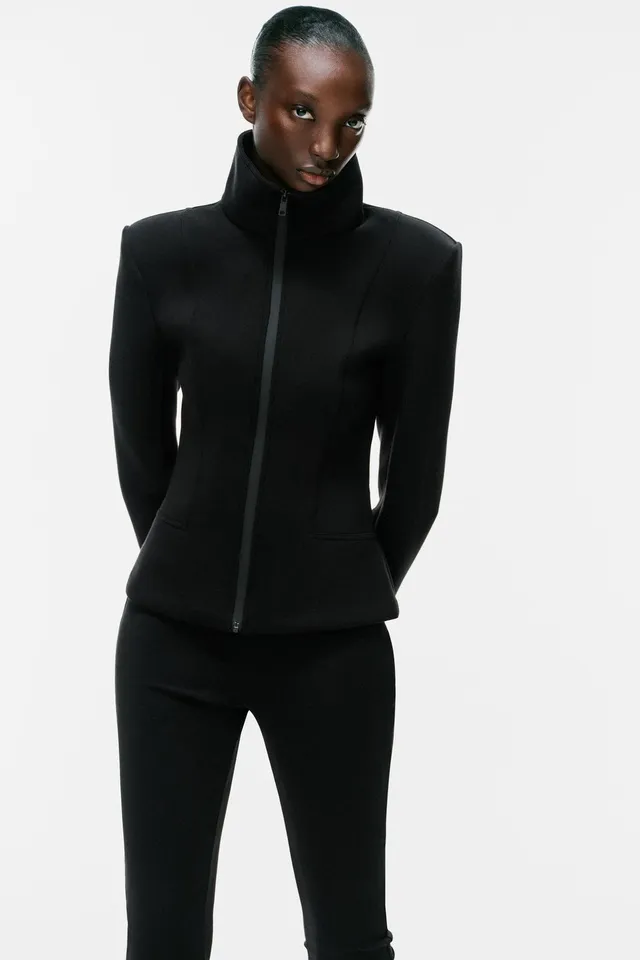 SHOULDER PAD ZIP JACKET – image 2