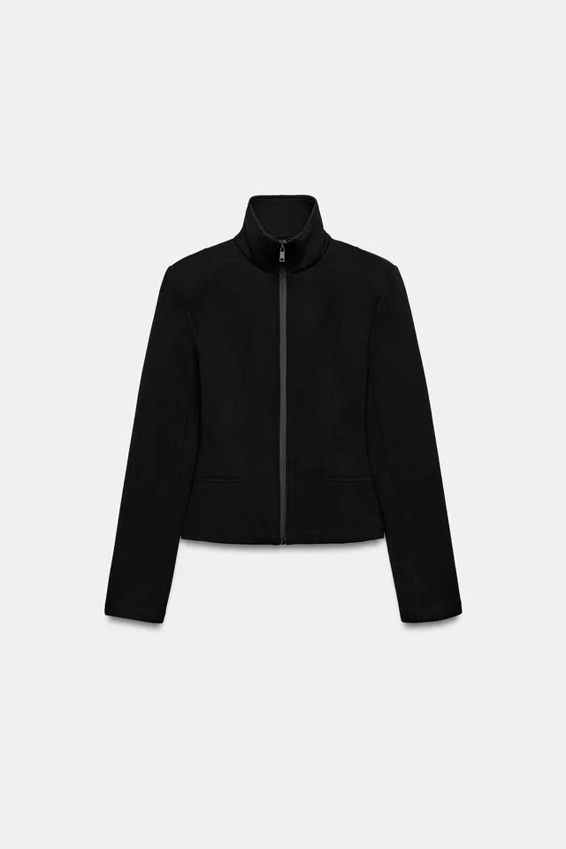 SHOULDER PAD ZIP JACKET – image 5