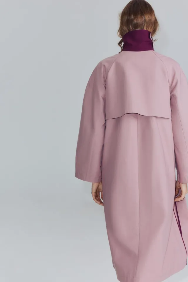 ZW COLLECTION LONG DOUBLE-BREASTED TRENCH COAT – image 3