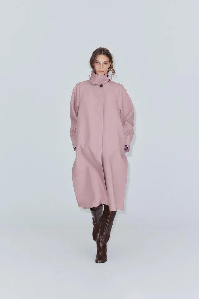 ZW COLLECTION LONG DOUBLE-BREASTED TRENCH COAT – image 4