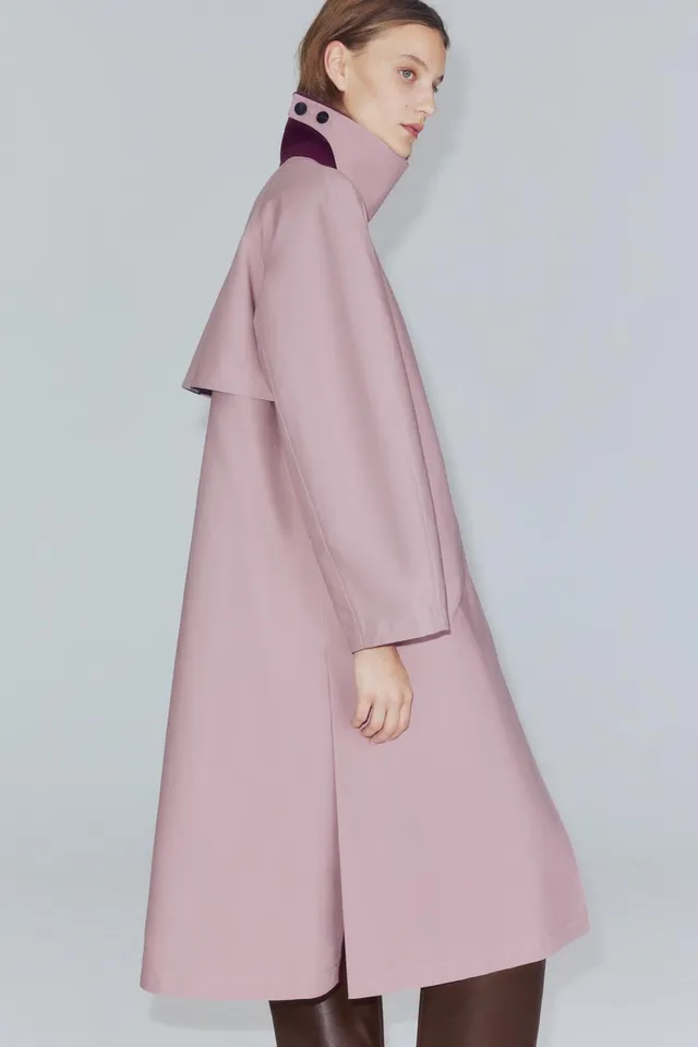 ZW COLLECTION LONG DOUBLE-BREASTED TRENCH COAT – image 5
