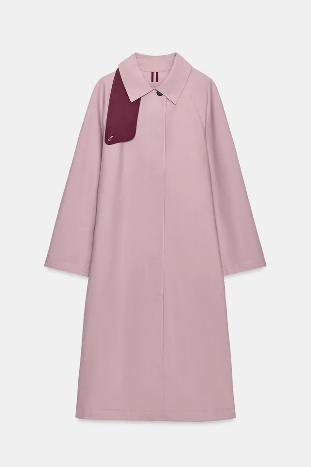 ZW COLLECTION LONG DOUBLE-BREASTED TRENCH COAT – image 8