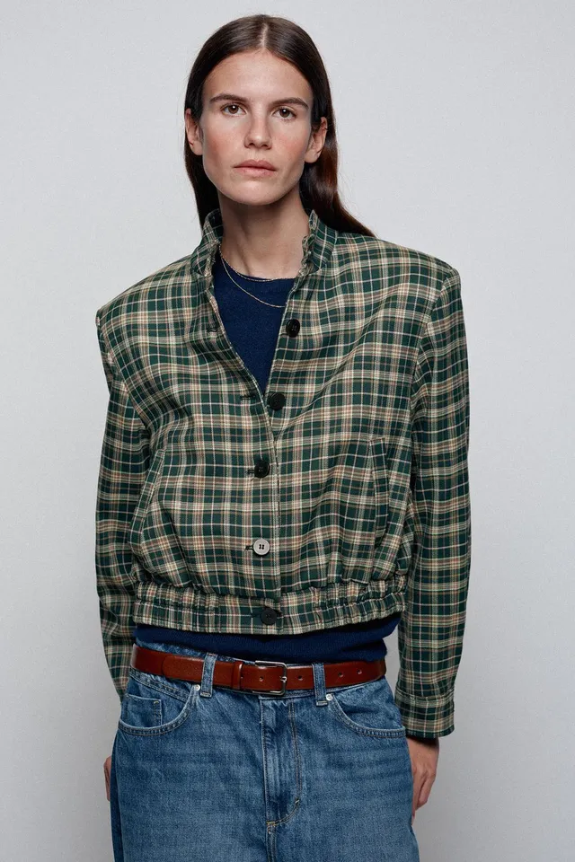 CHECK BOMBER JACKET – image 2