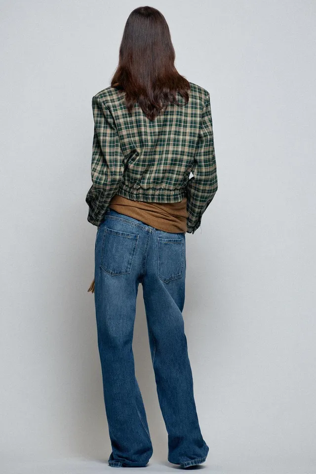CHECK BOMBER JACKET – image 3