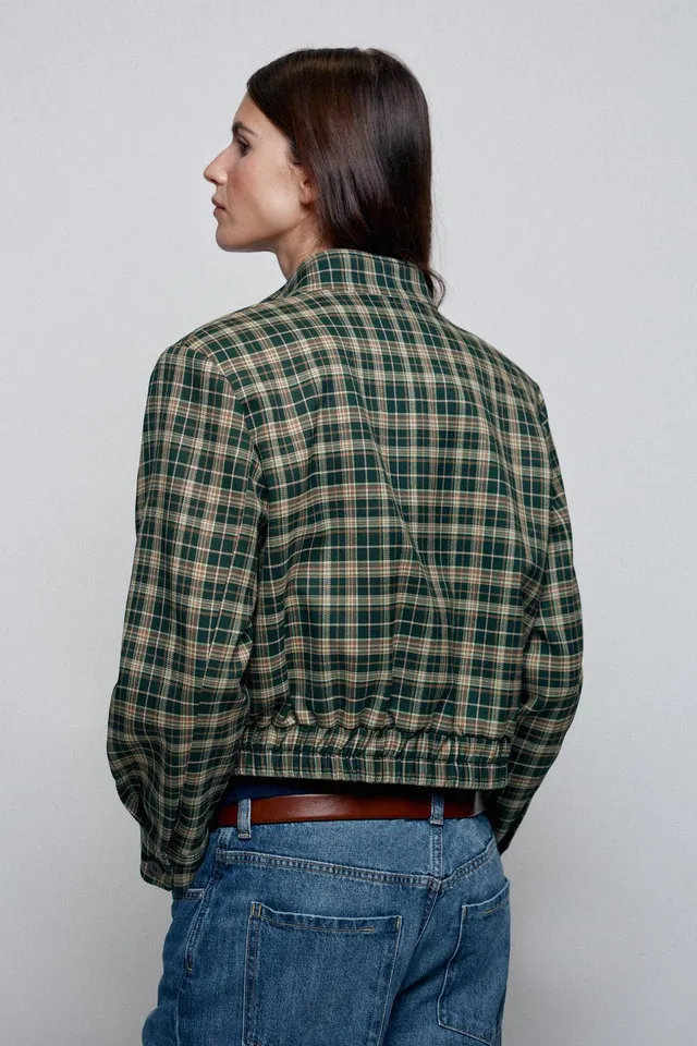 CHECK BOMBER JACKET – image 4