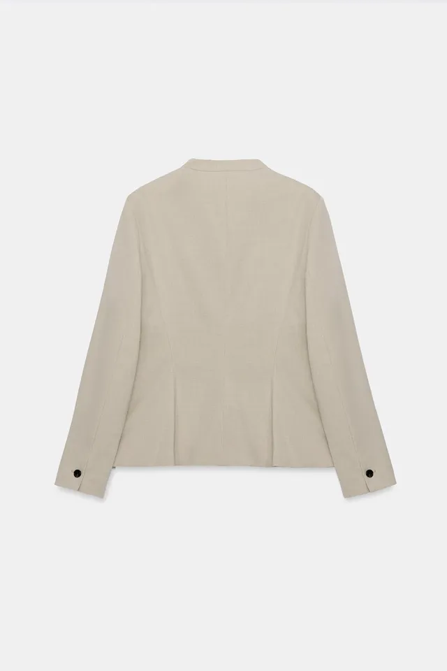 TAILORED BLAZER WITH SHOULDER PADS – image 3