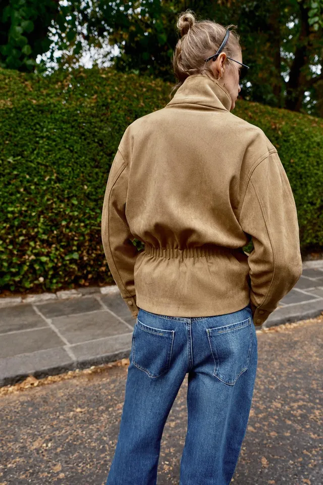 FAUX SUEDE BELTED JACKET – image 5