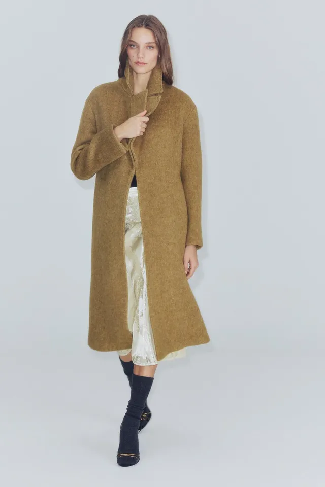 معطف طويل بمزيج الصوف ZW COLLECTION