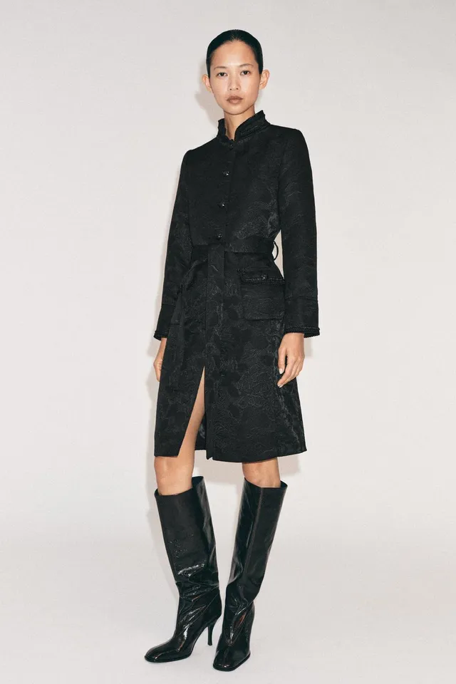 ZW COLLECTION MIDI JACQUARD COAT – image 4