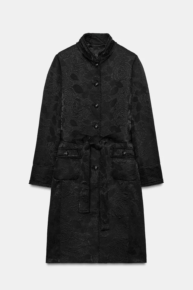 ZW COLLECTION MIDI JACQUARD COAT – image 6