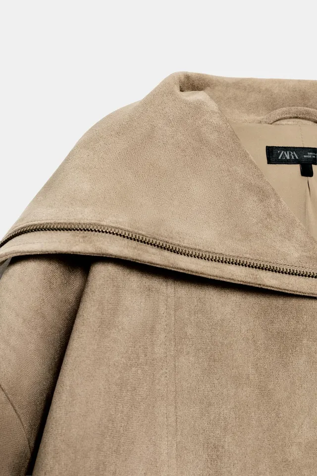 BOMBER JACKET WITH WIDE COLLAR – image 5