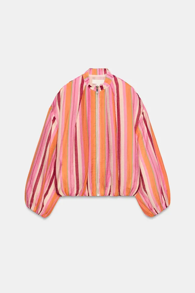 STRIPED BOMBER JACKET – image 6