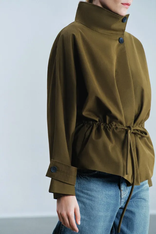 ZW COLLECTION SHORT Oversize TRENCH – image 2