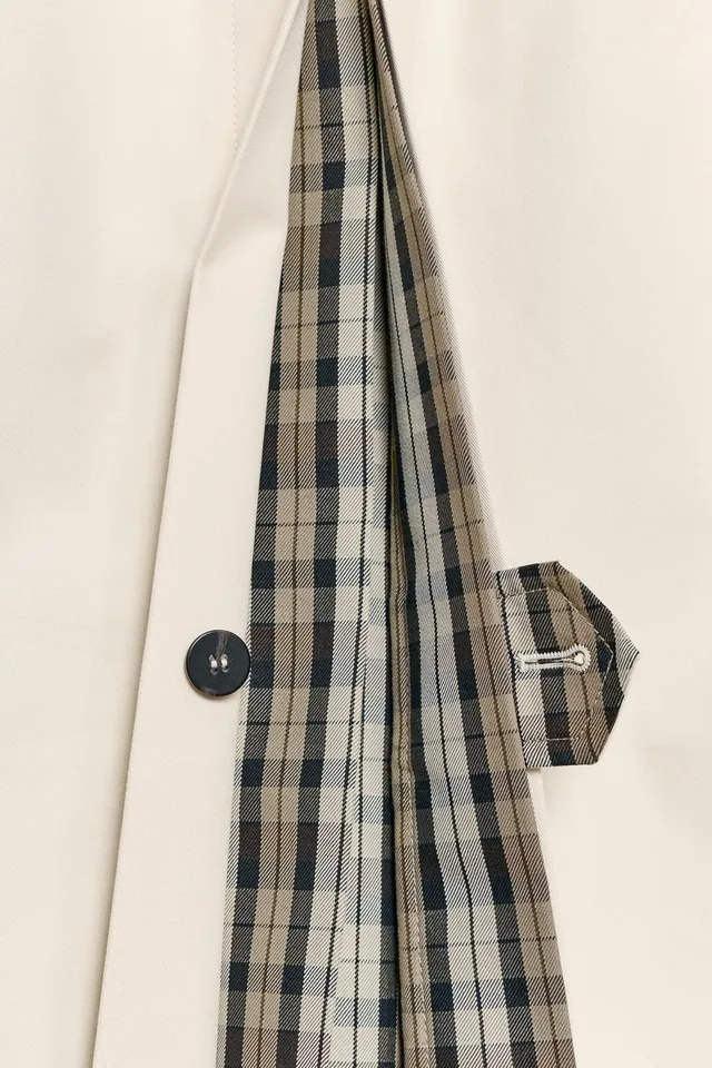 ZW COLLECTION REVERSIBLE CHECK TRENCH COAT – image 11