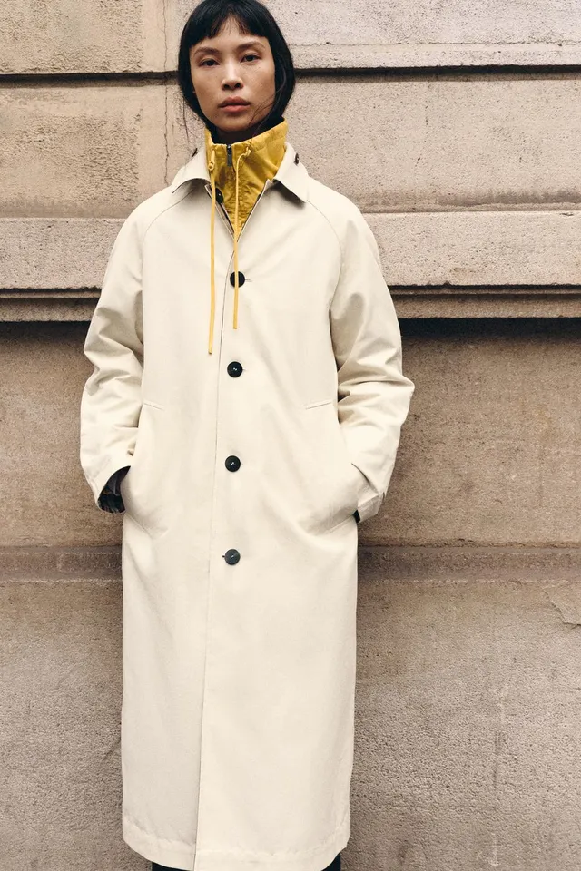 ZW COLLECTION REVERSIBLE CHECK TRENCH COAT – image 2
