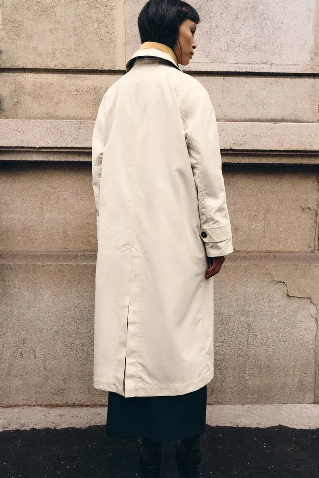 ZW COLLECTION REVERSIBLE CHECK TRENCH COAT – image 3