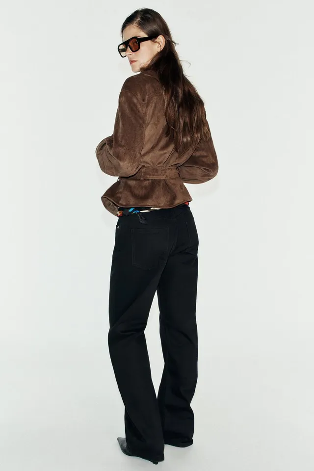 FAUX SUEDE BELTED JACKET – image 5