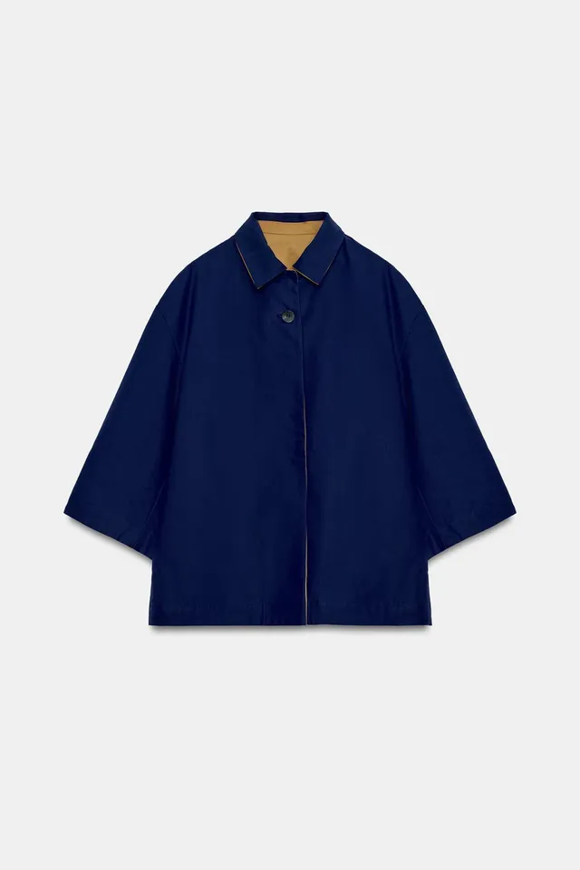 معطف ترنش قصير قابل للقلب من Zara – صورة 10
