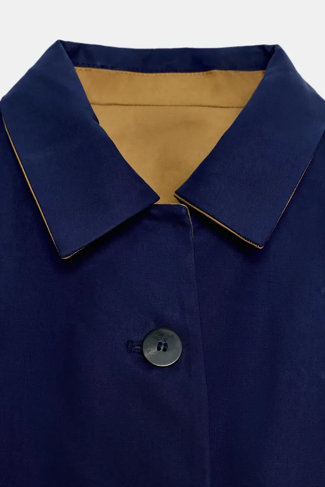 معطف ترنش قصير قابل للقلب من Zara – صورة 13