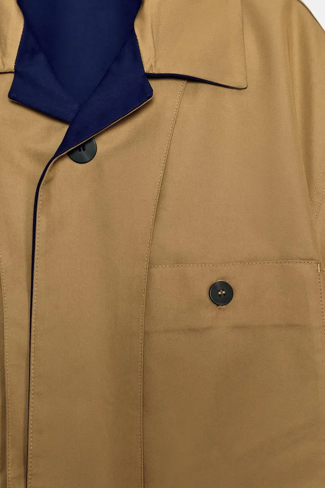 معطف ترنش قصير قابل للقلب من Zara – صورة 14