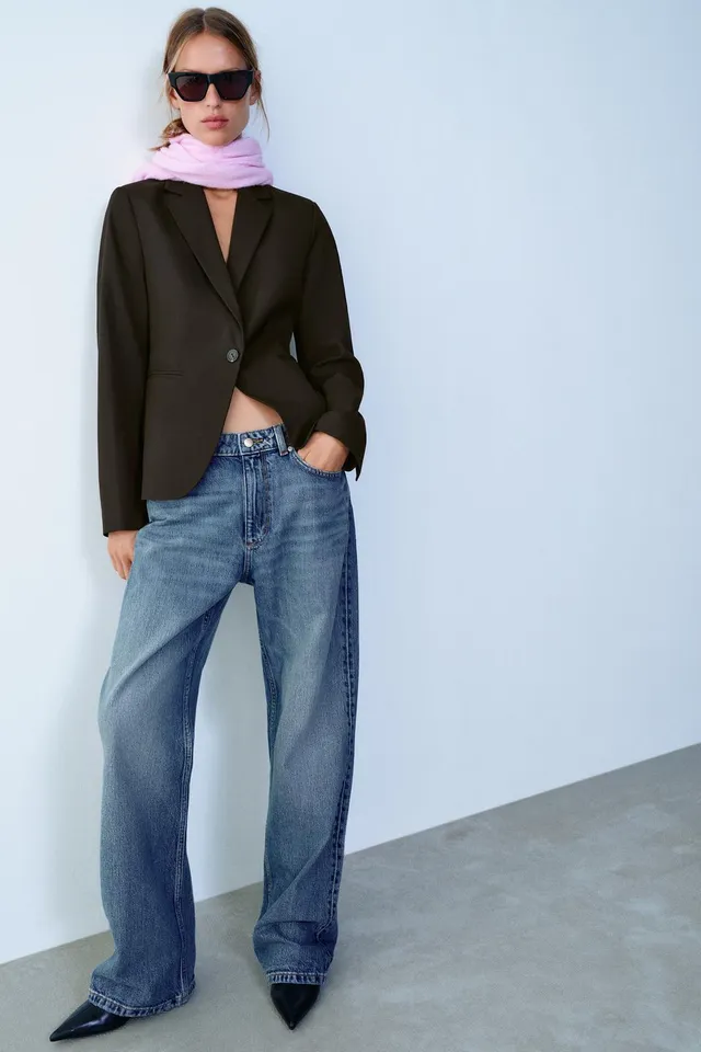 TAILORED BLAZER WITH SHOULDER PADS – image 4