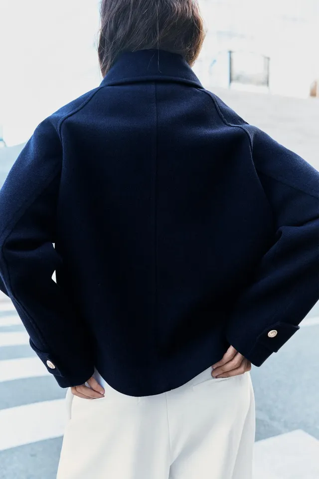 SHORT DOUBLE-BREASTED COAT – image 5