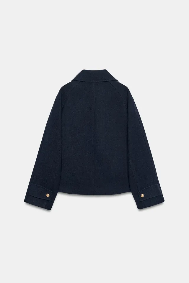 SHORT DOUBLE-BREASTED COAT – image 7