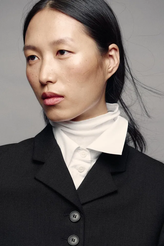 ZW COLLECTION STRAIGHT BUTTONED BLAZER – image 4