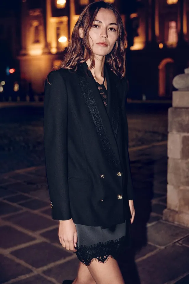 LACE DOUBLE-BREASTED BLAZER – image 3