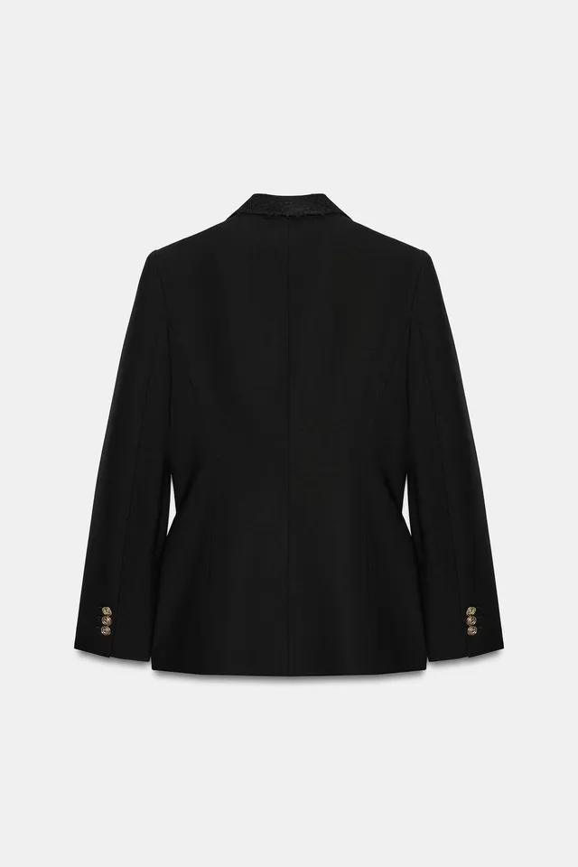 LACE DOUBLE-BREASTED BLAZER – image 8