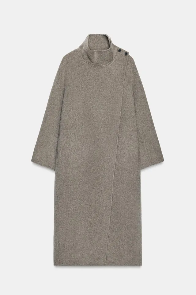 ZW COLLECTION LONG WOOL BLEND COAT – image 6