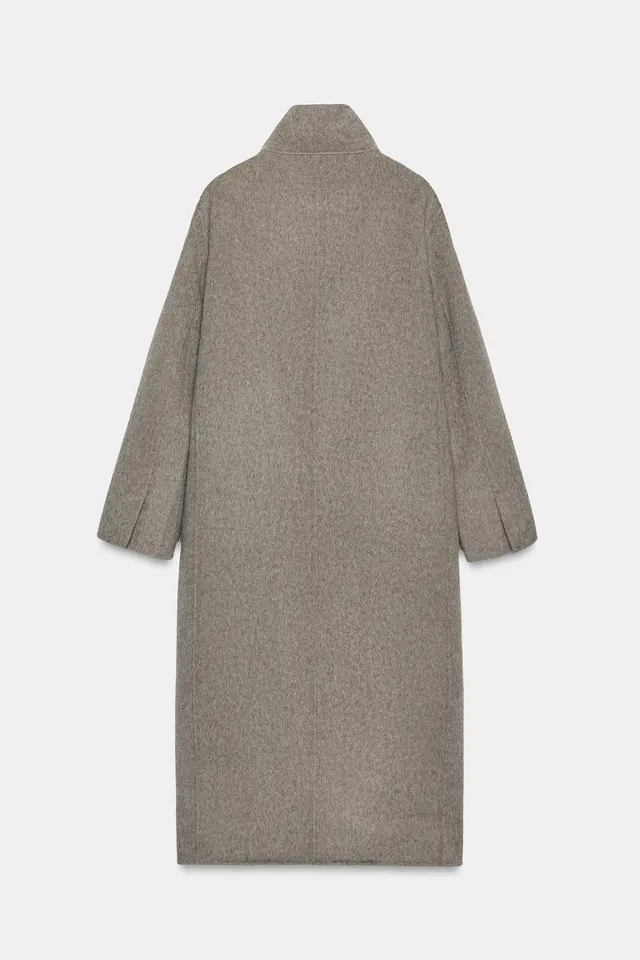 ZW COLLECTION LONG WOOL BLEND COAT – image 7