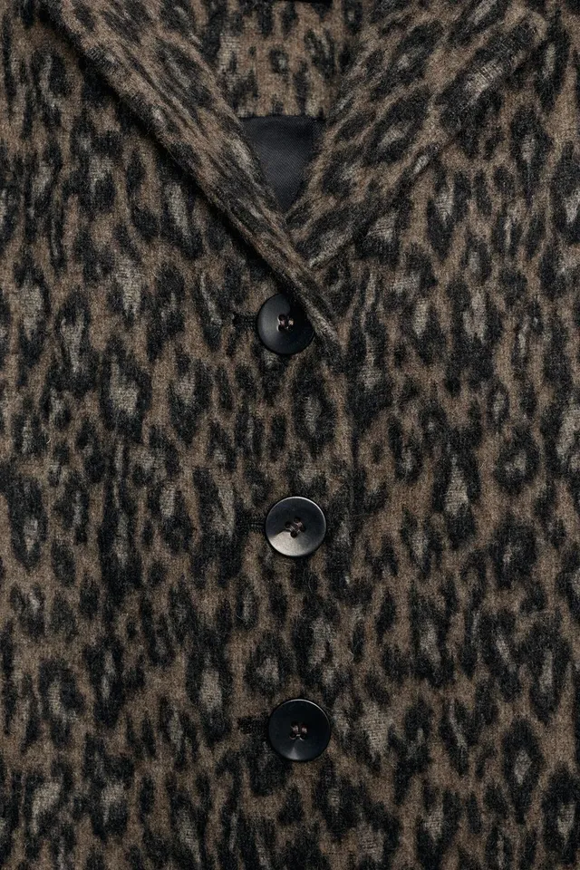 ZW COLLECTION LONG ANIMAL PRINT COAT – image 4