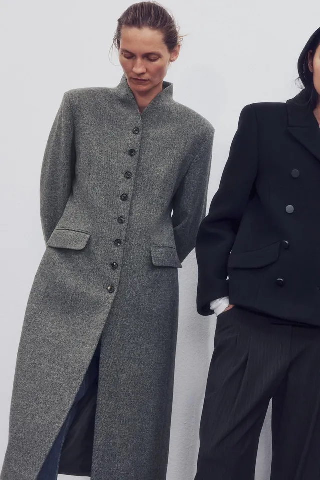 ZW COLLECTION WOOL BUTTON COAT