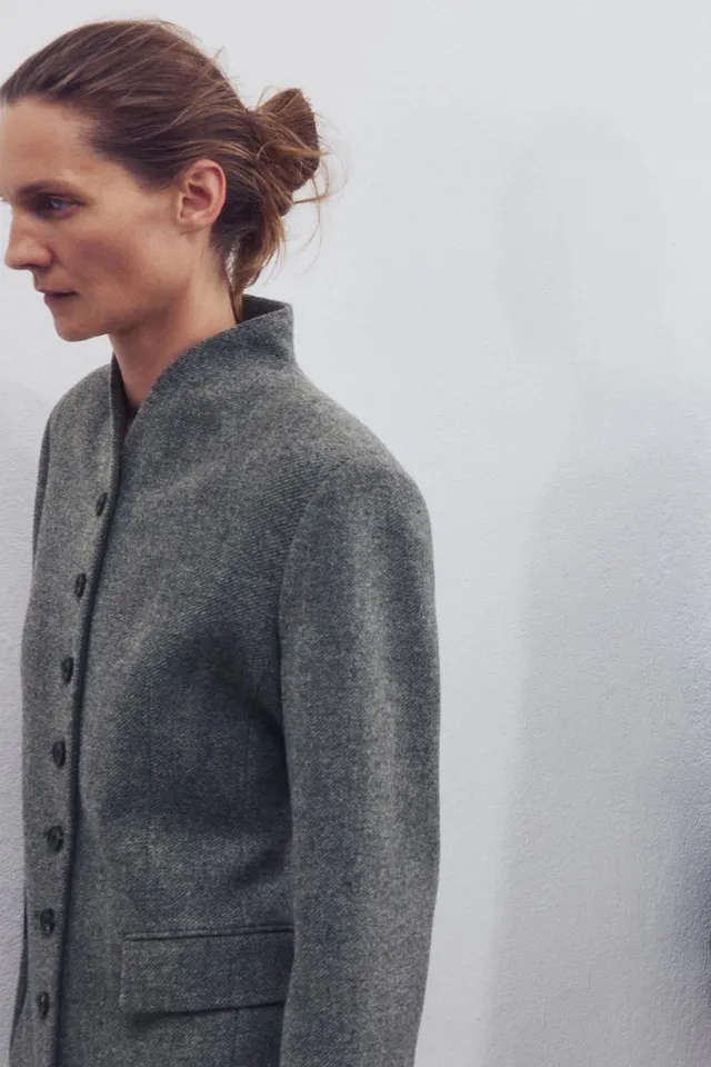 ZW COLLECTION WOOL BUTTON COAT – image 3