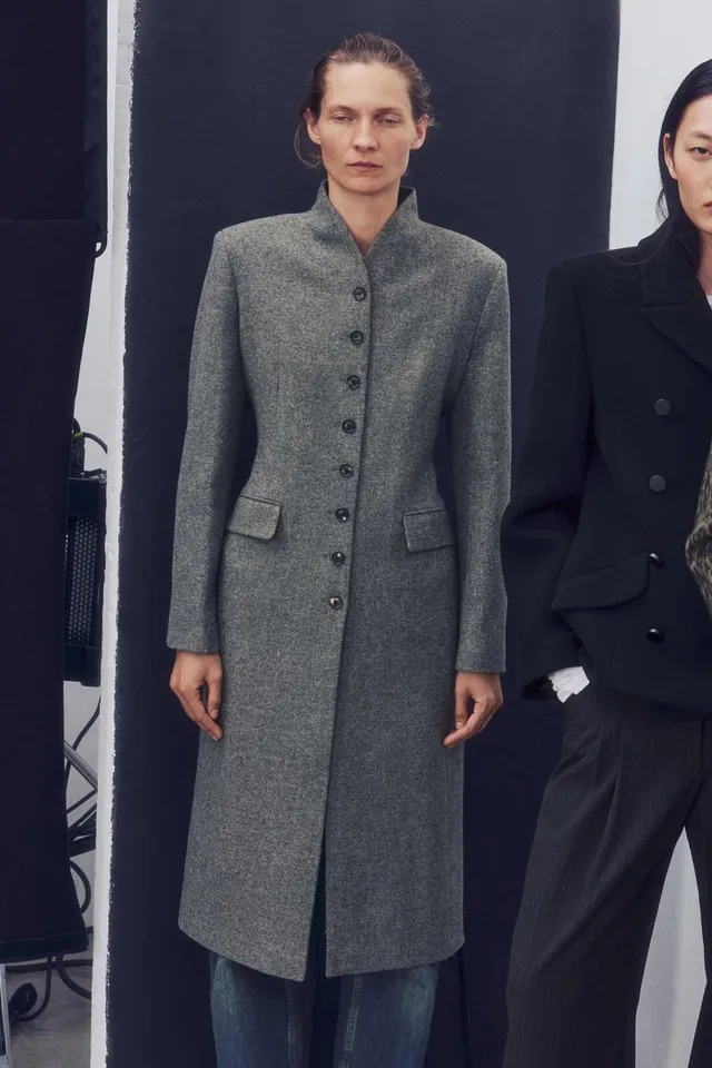 ZW COLLECTION WOOL BUTTON COAT – image 5