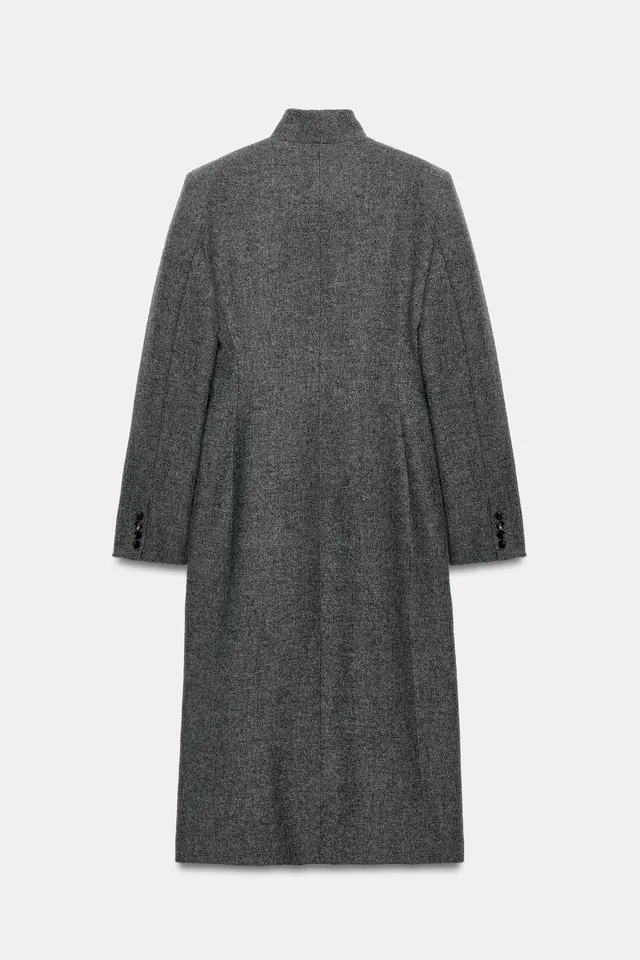 ZW COLLECTION WOOL BUTTON COAT – image 7