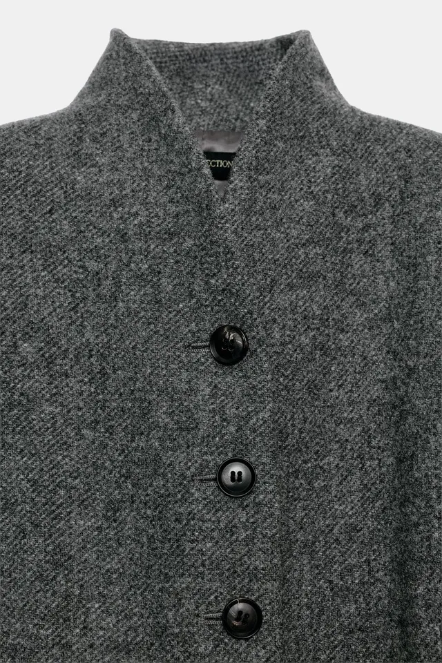 ZW COLLECTION WOOL BUTTON COAT – image 8