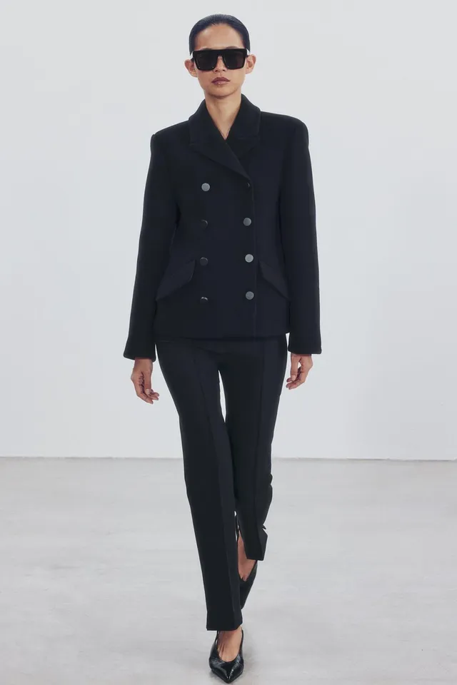 ZW COLLECTION SHORT WOOL BLEND COAT