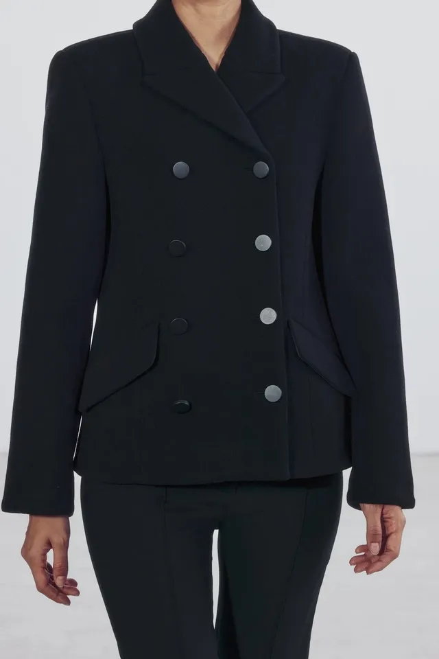 ZW COLLECTION SHORT WOOL BLEND COAT – image 4