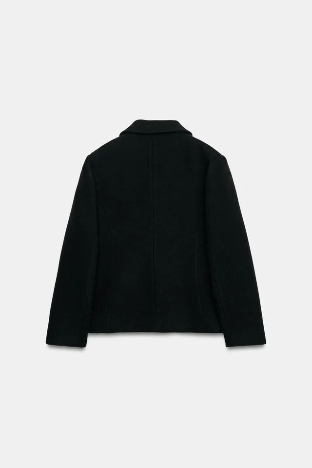 ZW COLLECTION SHORT WOOL BLEND COAT – image 7
