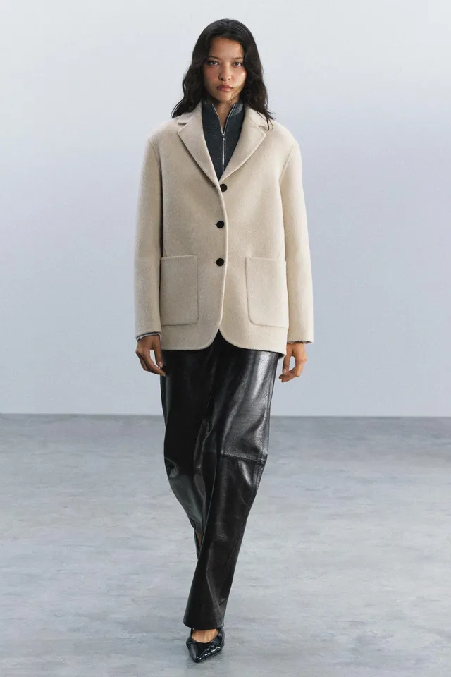 ZW COLLECTION SHORT WOOL BLEND COAT