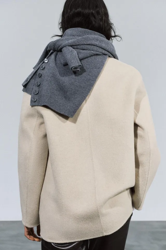 ZW COLLECTION SHORT WOOL BLEND COAT – image 3