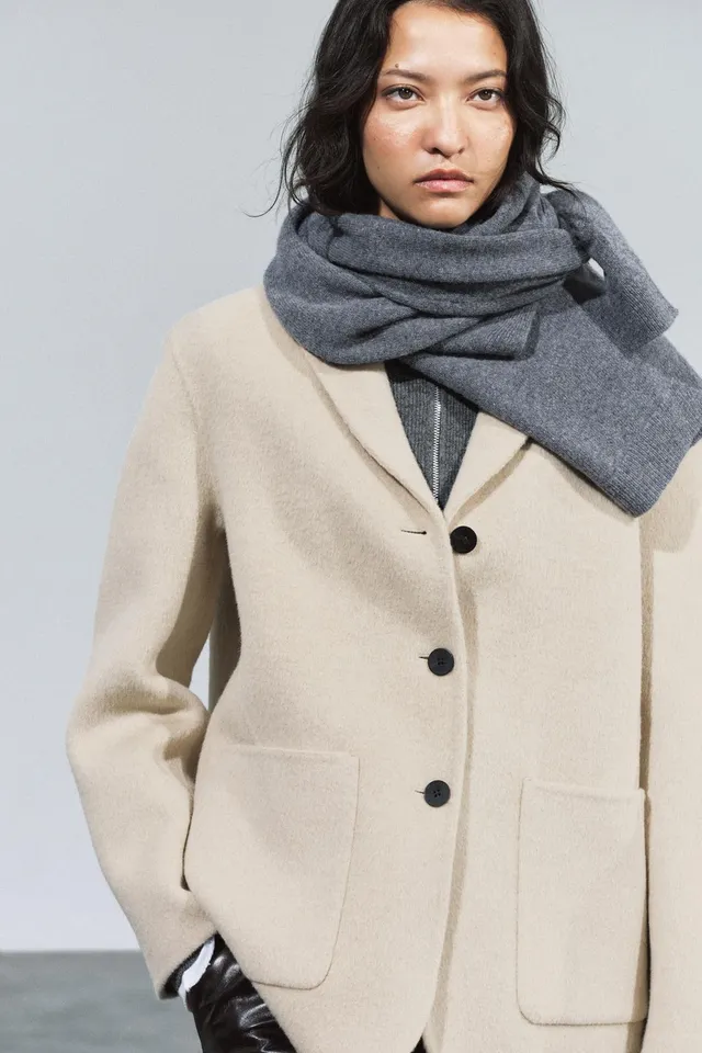ZW COLLECTION SHORT WOOL BLEND COAT – image 4
