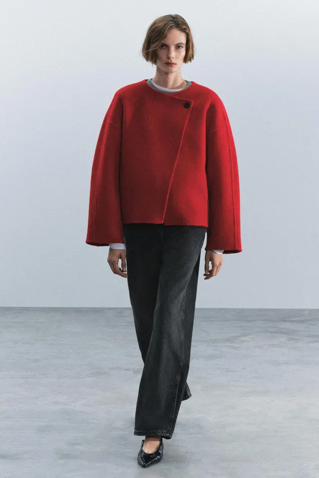 ZW COLLECTION SHORT WOOL BLEND COAT